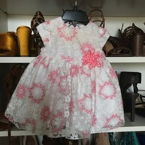 Floral and Lace Dress 6 month